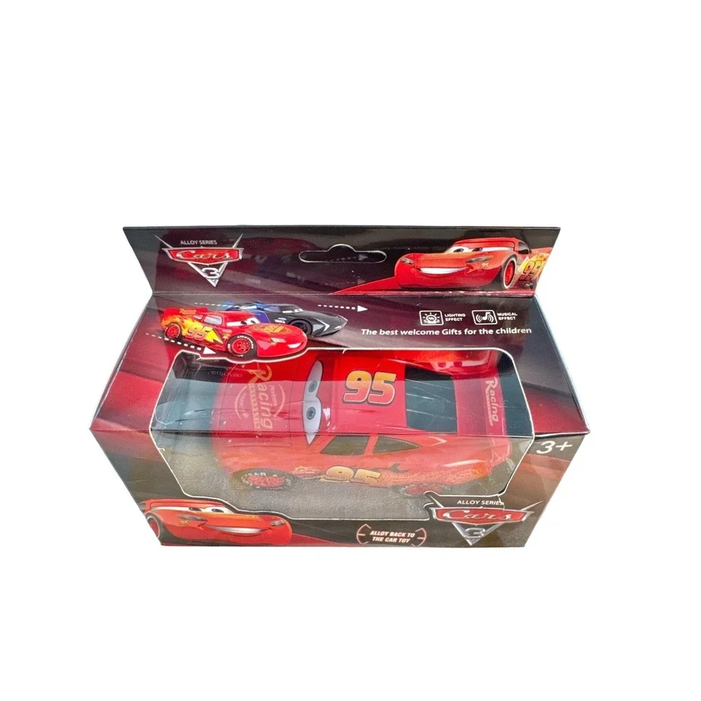 Disney Pixar Cars 3 Lightning McQueen Alloy Series Die-Cast Metal Pull Back Car